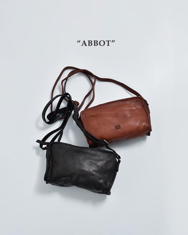 BIBA ビバ ウォッシュドカウレザー パーフォレーション ドリルクロスボディバッグ “ABBOT” abb1l レディース 2026ss新作 春夏 クーポン対象_4
