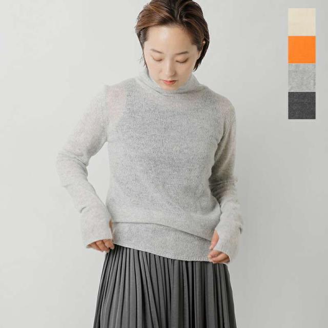 50%OFF アダワス ニット セーター ADAWAS シアー カシミヤ ハイネック プルオーバー “SHEER CASHMERE TOP” adws-401-36-mt 2024aw新作 レディースの通販は 9,317円