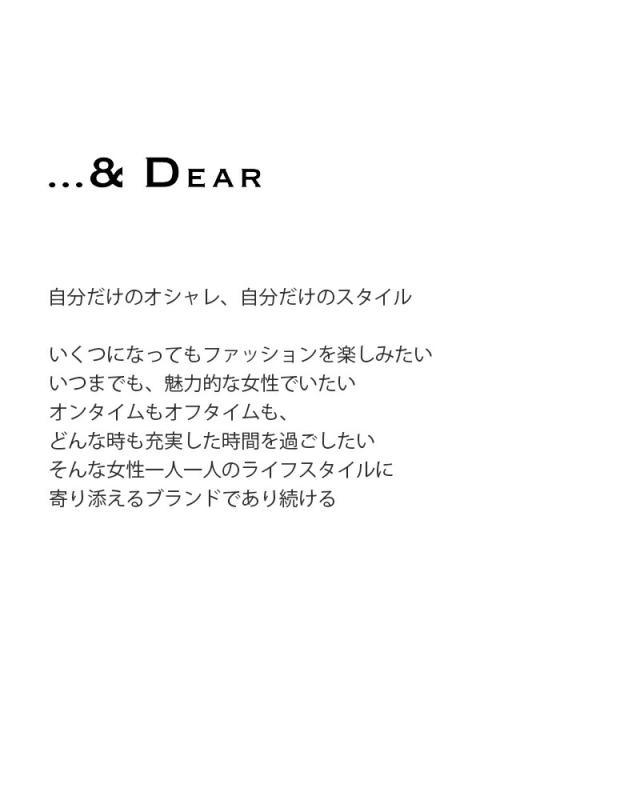 ...＆ DEAR アンドディアー オーバーラップ タック パンツ r-1695 レディース 2026ss新作 春夏 クーポン対象_3
