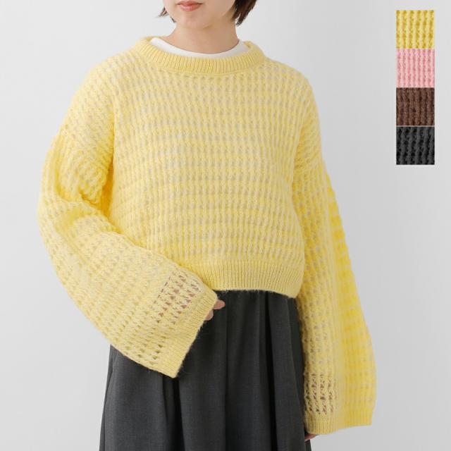 TRICOTS JEAN MARC トリコット ジーン マルク モヘア ブレンド ワイドスリーブ ニット プルオーバー andy-mn 2025aw新作 レディース ☆☆ クーポン対象