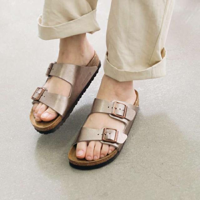 ビルケンシュトック コンフォートサンダル靴 シューズ BIRKENSTOCK  アリゾナ ビルコフロー グレイスフル メタリック ナロー サンダル “Arizona” arizona-bf-same3
