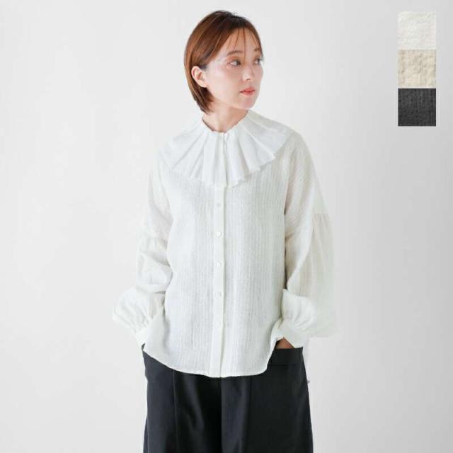 マガリ ブラウス MAGALI  ストライプリネン アンティークカラー ブラウス bl270  ☆☆ クーポン対象