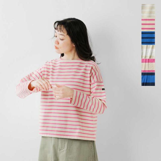 ジーエフジーエス Tシャツ G.F.G.S.  オーガニック コットン ボーダー ボートネック リラックス 長袖 プルオーバー “Boat-neck relax” boat-neck-relax  クーポン対象