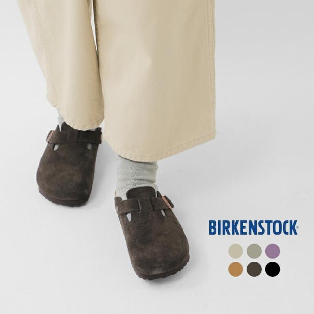 BIRKENSTOCK ビルケンシュトック ボストン スエードレザー ナロー フラット クロッグ サンダル “BOSTON” boston-same1 2025aw新作 ユニセックス  クーポン対象