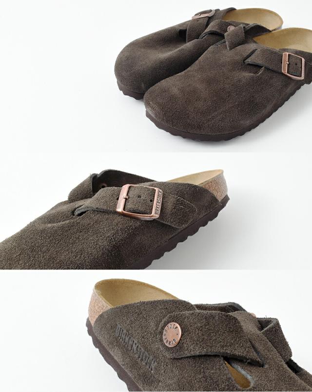 BIRKENSTOCK ビルケンシュトック ボストン スエードレザー ナロー フラット クロッグ サンダル “BOSTON” boston-same1 2025aw新作 ユニセックス  クーポン対象