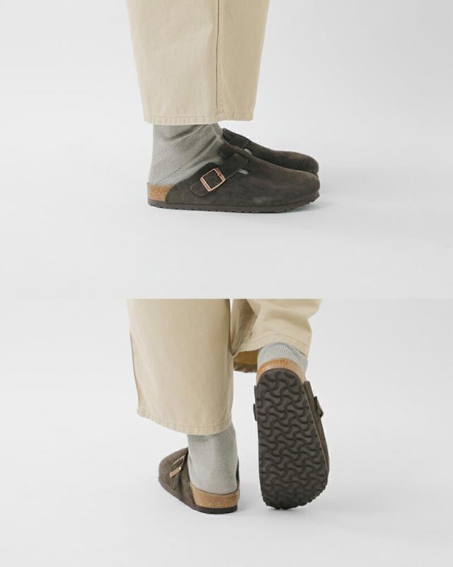 BIRKENSTOCK ビルケンシュトック ボストン スエードレザー ナロー フラット クロッグ サンダル “BOSTON” boston-same1 2025aw新作 ユニセックス  クーポン対象