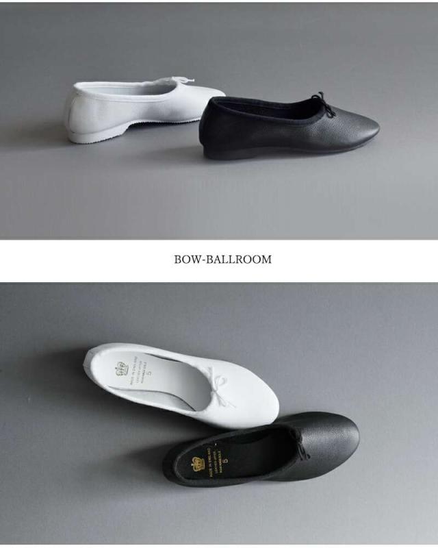 クラウン フラットシューズ CROWN レザー リボン フラット シューズ bow-ballroom_5