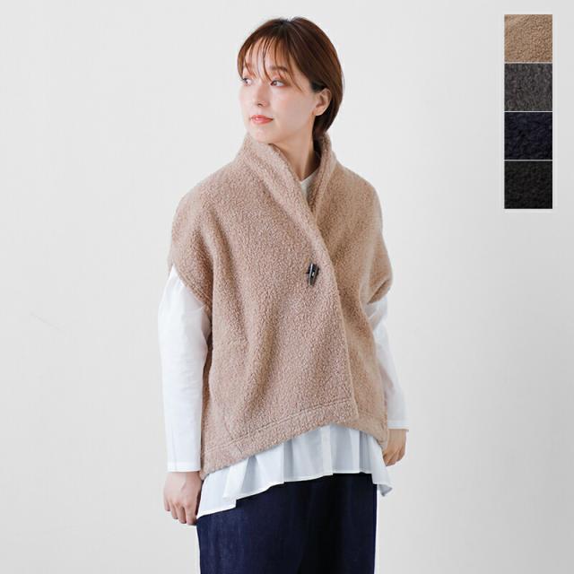 SI-HIRAI スーヒライ  シープ ボア パイル ラップ ジレ chaw25-4812-kr 2025aw新作 レディース ☆☆ クーポン対象