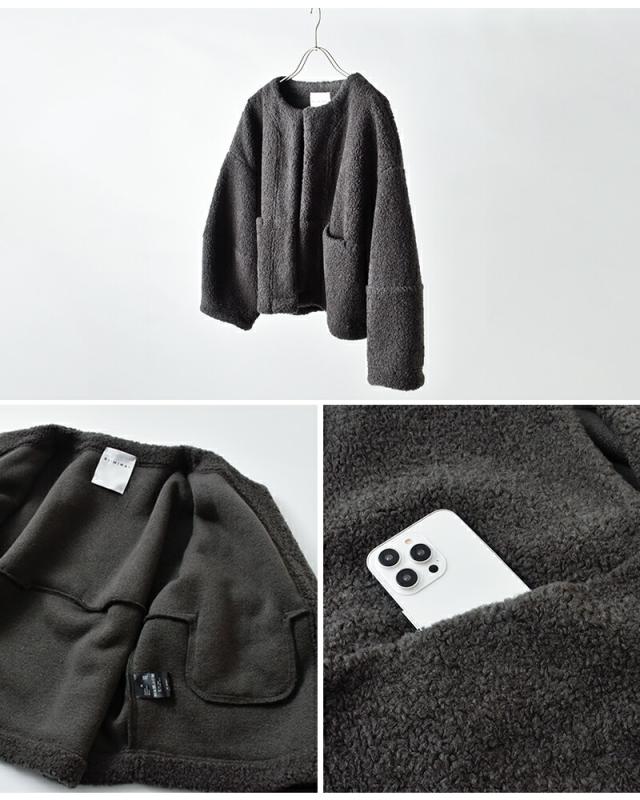 SI-HIRAI スーヒライ シープ ボア パイル ショートジャケット chaw25