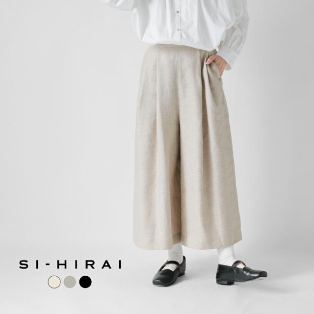 SI-HIRAI スーヒライ グリッターリネン アンクル ワイド パンツ chss26-7004 レディース 2026ss新作 春夏 クーポン対象