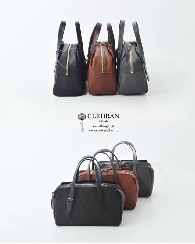クレドラン ボストンバッグ CLEDRAN  カウレザー ポケット ボストン バッグ “GALE” cl-3817