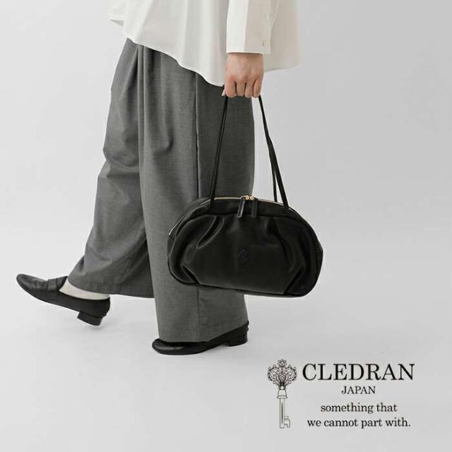 クレドラン ボストンバッグ CLEDRAN  カウレザー タック ボストン バッグ “GALE” cl-3848