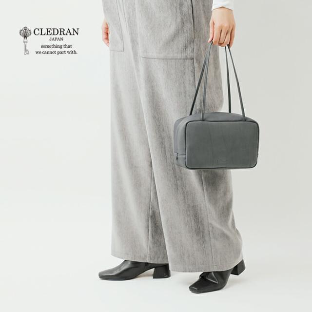 CLEDRAN クレドラン  カウレザー スクエア ボストン バッグ “NOUVE” cl-3941レディース 2025aw新作