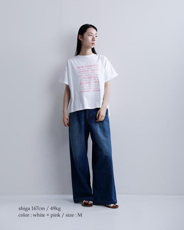 maison de mer メゾンドメール コットン プリント Tシャツ NYC cotton-t レディース 春夏_2