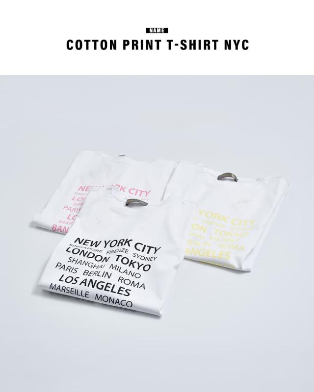 maison de mer メゾンドメール コットン プリント Tシャツ NYC cotton-t レディース 春夏_4