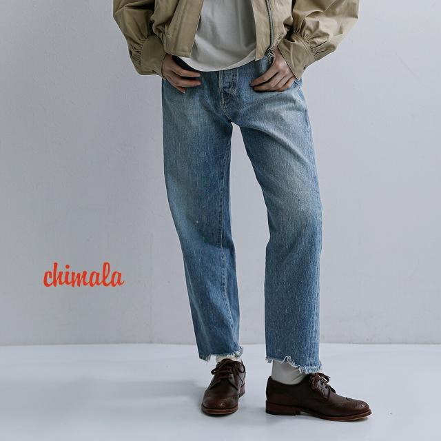 chimala チマラ セルビッチデニム ワイドテーパードパンツ cs41-wp01a レディース 2026ss新作 春夏 クーポン対象