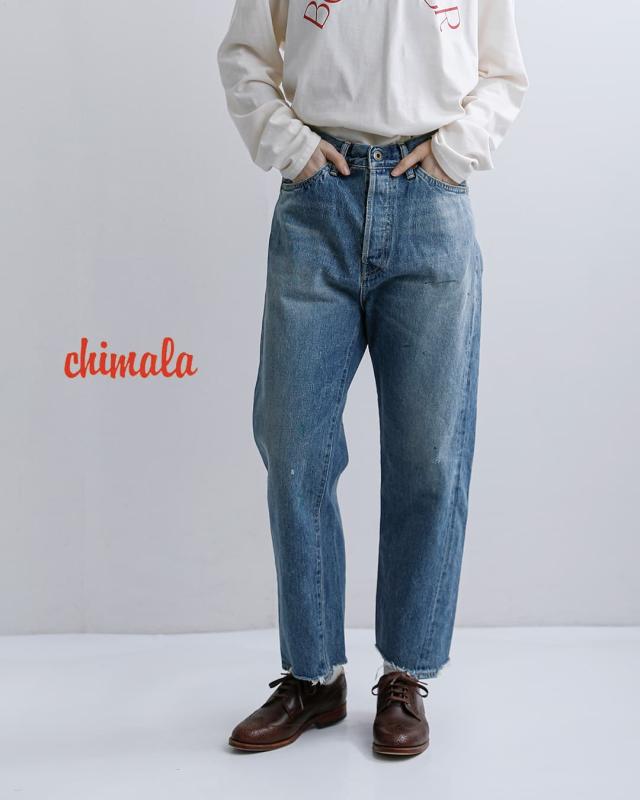 chimala チマラ セルビッチデニム ワイドテーパードパンツ cs41-wp01a レディース 2026ss新作 春夏 クーポン対象_1