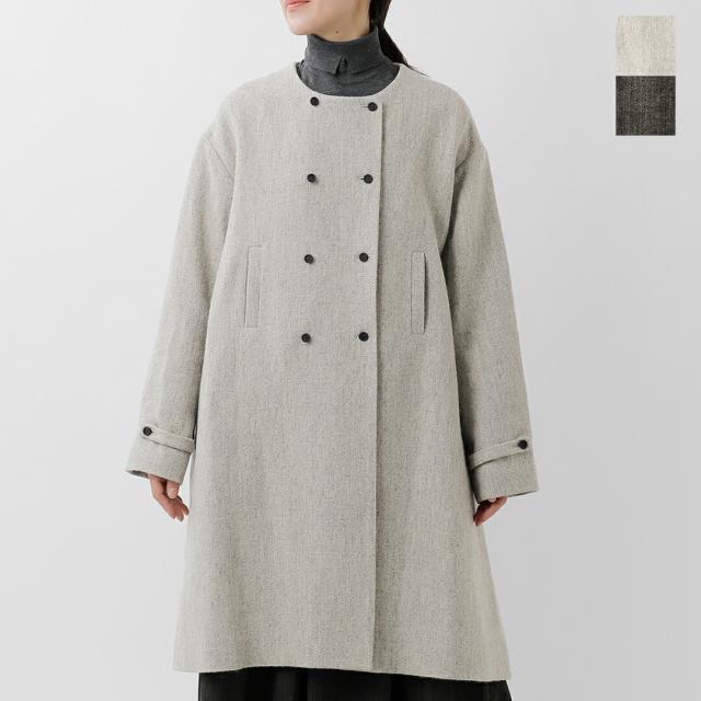 MAGALI マガリ  ウールリネン ヘリンボーン ダブルボタン コート ct10h-mn レディース 2025aw新作 ☆☆ クーポン対象
