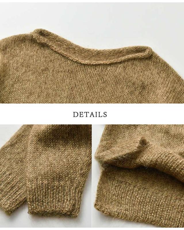 シーティープラージュ ニット セーター C.T.plage  モヘア シルク ボートネック ニット プルオーバー ct24310m  ☆☆ クーポン対象