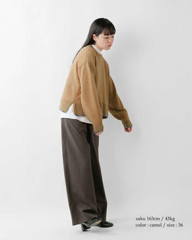 シーティープラージュ ニット セーター C.T.plage  アルパカ ミックス クルーネック ニット プルオーバー ct25309  ☆☆ クーポン対象