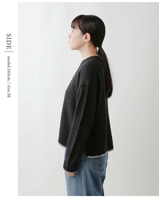 シーティープラージュ ニット セーター C.T.plage  アルパカ ミックス クルーネック ニット プルオーバー ct25309  ☆☆ クーポン対象