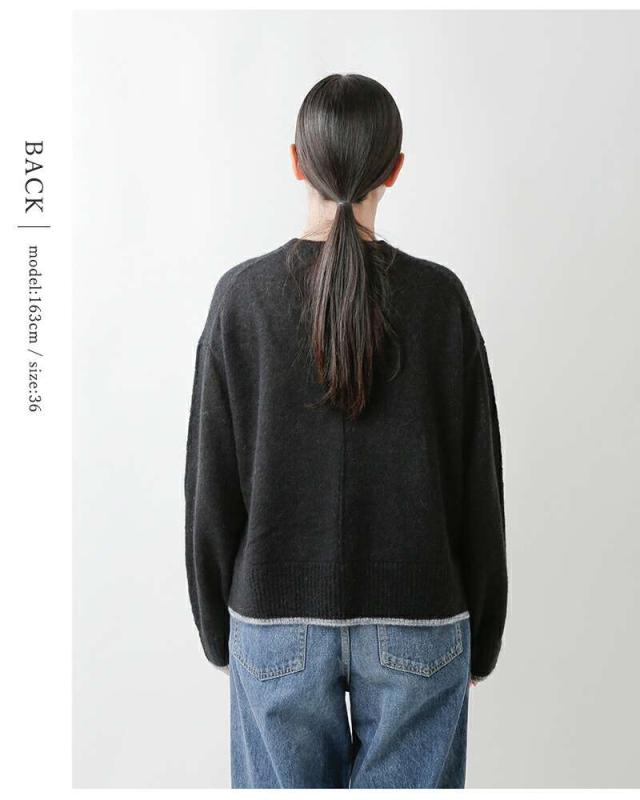 シーティープラージュ ニット セーター C.T.plage  アルパカ ミックス クルーネック ニット プルオーバー ct25309  ☆☆ クーポン対象