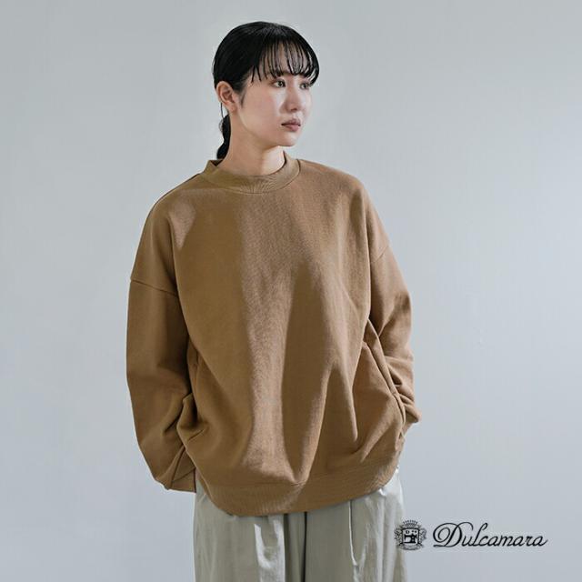 Dulcamara ドゥルカマラ コットン ラップリブ ワイド スウェットトレーナー d126-t868 2026ss新作 春夏 クーポン対象_1