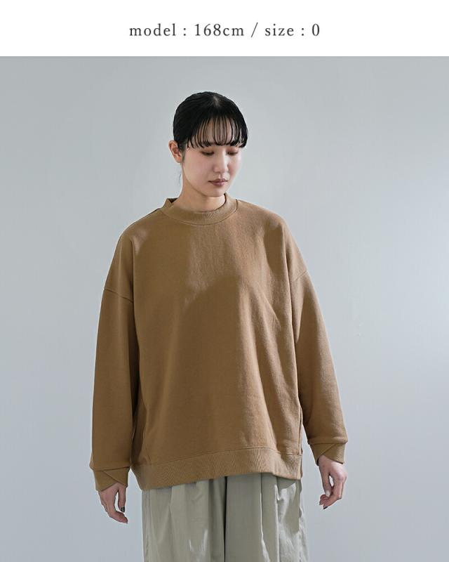 Dulcamara ドゥルカマラ コットン ラップリブ ワイド スウェットトレーナー d126-t868 2026ss新作 春夏 クーポン対象_9