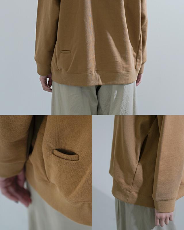 Dulcamara ドゥルカマラ コットン ラップリブ ワイド スウェットトレーナー d126-t868 2026ss新作 春夏 クーポン対象_11