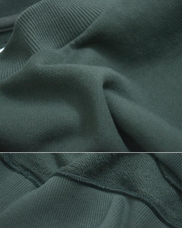 Dulcamara ドゥルカマラ コットン ラップリブ ワイド スウェットトレーナー d126-t868 2026ss新作 春夏 クーポン対象_12