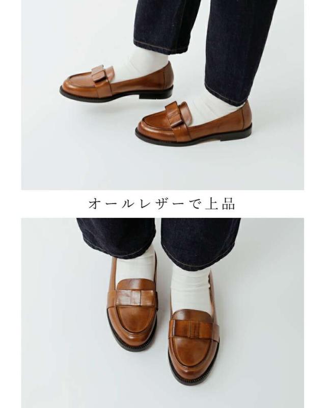 ディエゴベリーニ ローファー靴 シューズ DIEGO BELLINI  オールレザー リボン ローファー “BUFALO” d2733-bufalo  クーポン対象