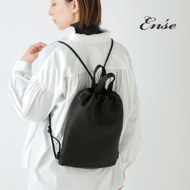 Ense アンサ  ディアレザー ナップサック “Knap Draw” d630 レディース 2025aw新作 クーポン対象