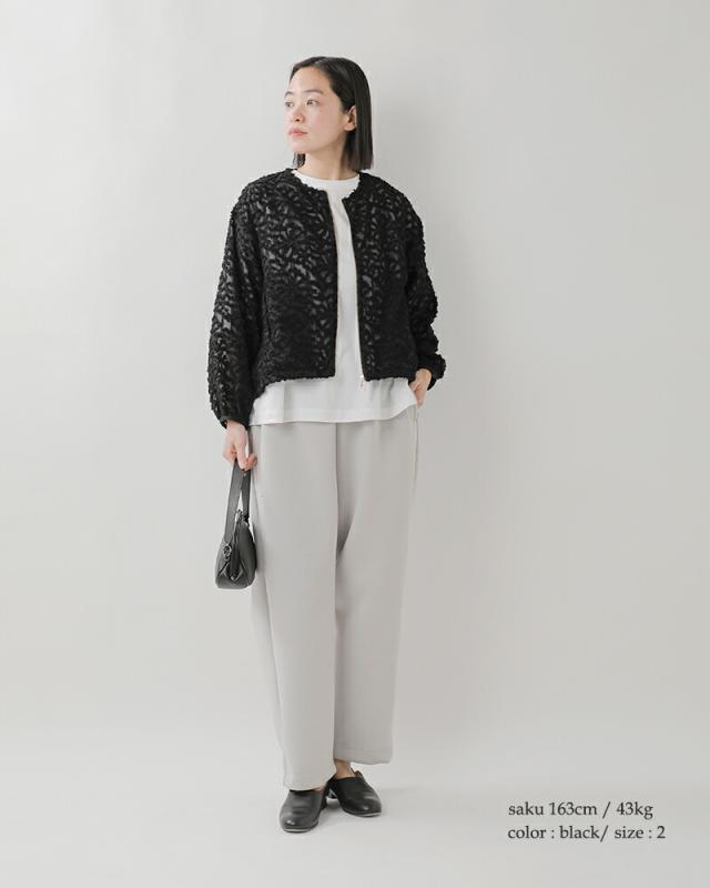 セール 30%OFF denicher デニシェ モノトーン フラワー ジャガード ブルゾン dj261091 レディース 春夏_2