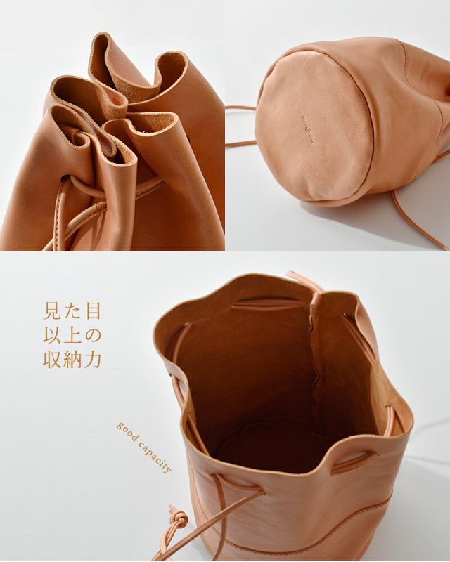 Arts&Crafts アーツアンドクラフツ ベジタブルホースレザードローストリングスポーチバッグM“VEGETABLE HORSE LEATHER” drawstringspouch-same1レディース_11