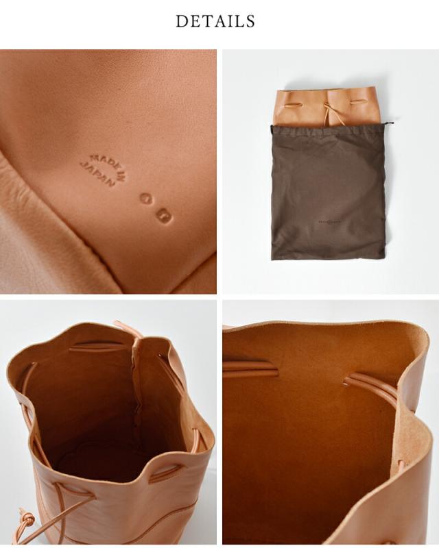 Arts&Crafts アーツアンドクラフツ ベジタブルホースレザードローストリングスポーチバッグM“VEGETABLE HORSE LEATHER” drawstringspouch-same1レディース_14