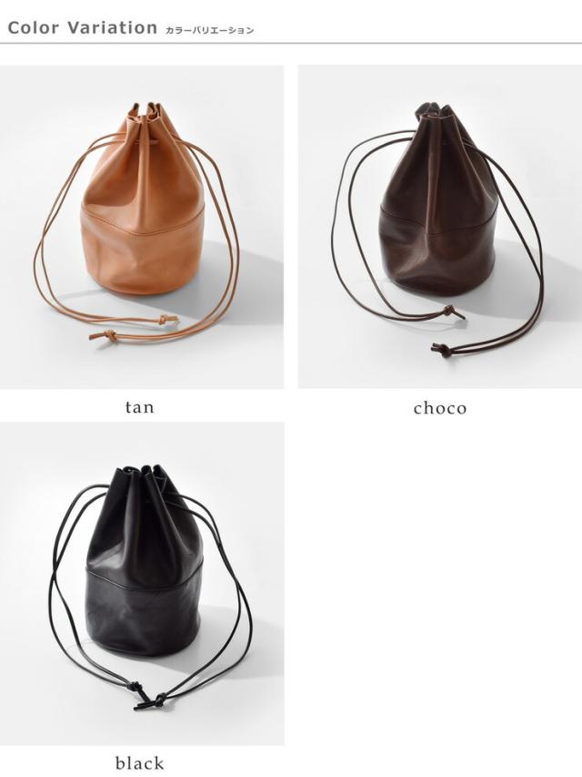 Arts&Crafts アーツアンドクラフツ ベジタブルホースレザードローストリングスポーチバッグM“VEGETABLE HORSE LEATHER” drawstringspouch-same1レディース_15