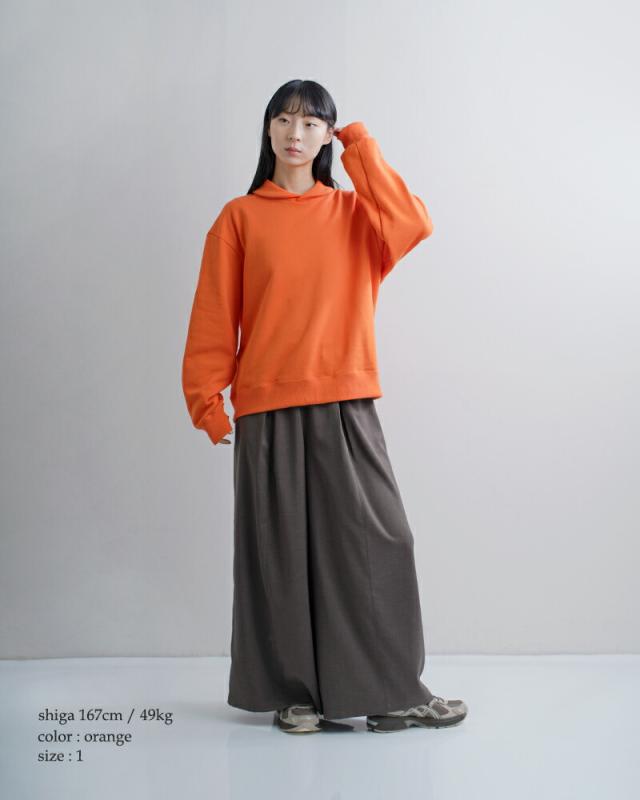 DIGAWEL ディガウェル コットン ショールカラー 長袖スウェットシャツ dwaa016 ユニセックス 2026ss新作 春夏 クーポン対象_2