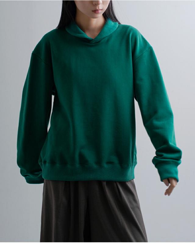 DIGAWEL ディガウェル コットン ショールカラー 長袖スウェットシャツ dwaa016 ユニセックス 2026ss新作 春夏 クーポン対象_7