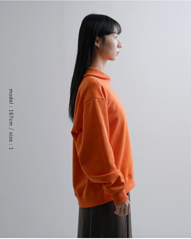 DIGAWEL ディガウェル コットン ショールカラー 長袖スウェットシャツ dwaa016 ユニセックス 2026ss新作 春夏 クーポン対象_9