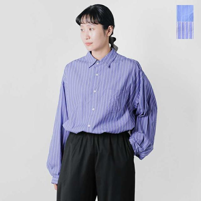 ディガウェル ブラウス DIGAWEL  コットン オーバーサイズ ストライプ シャツ dwyb023  クーポン対象