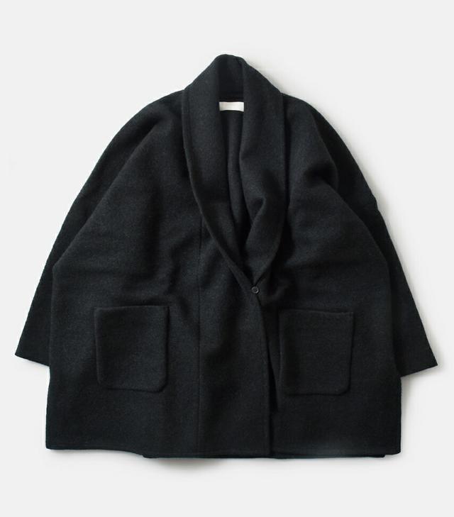 evam eva エヴァムエヴァ プレス ウール ローブ e253k092-mn 2025aw