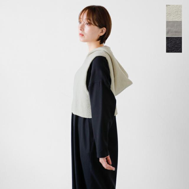 evam eva エヴァムエヴァ  リニューウール フーデッド ベスト e253k105-kr 2025aw新作 レディース クーポン対象