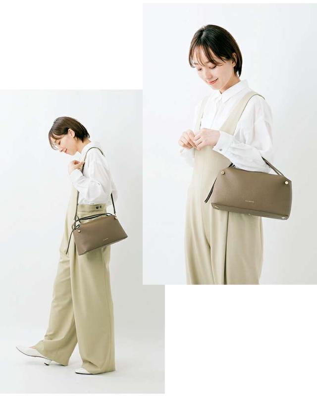 フィールアンドテイスト ショルダーバッグ FEEL AND TASTE  カウレザー 2way ショルダー バッグ “bread” f202b521  クーポン対象