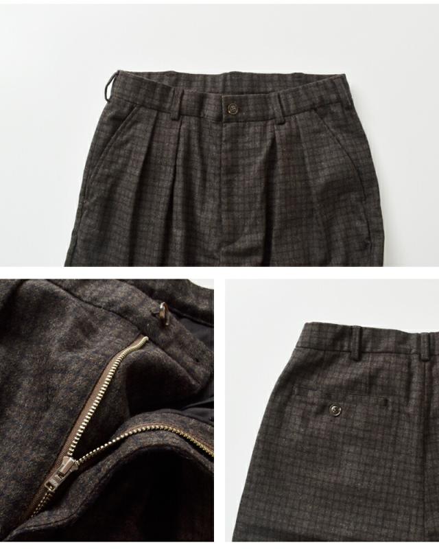 miffew ミフュー 2タック ダウン トラウザー パンツ “2TUCK DOWN