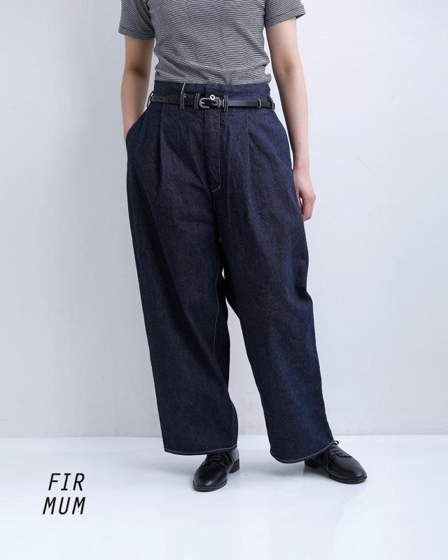 FIR MUM フィル マム インディゴコットン コモンセルビッチデニムパンツ fk-fr5002dm ユニセックス 春夏_1