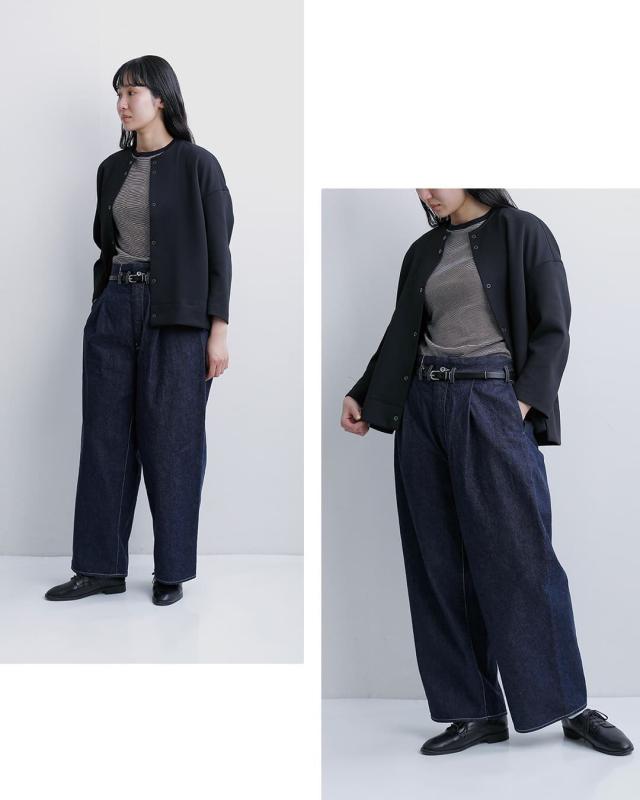 FIR MUM フィル マム インディゴコットン コモンセルビッチデニムパンツ fk-fr5002dm ユニセックス 春夏_4