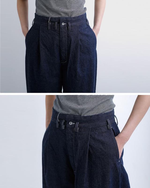FIR MUM フィル マム インディゴコットン コモンセルビッチデニムパンツ fk-fr5002dm ユニセックス 春夏_5
