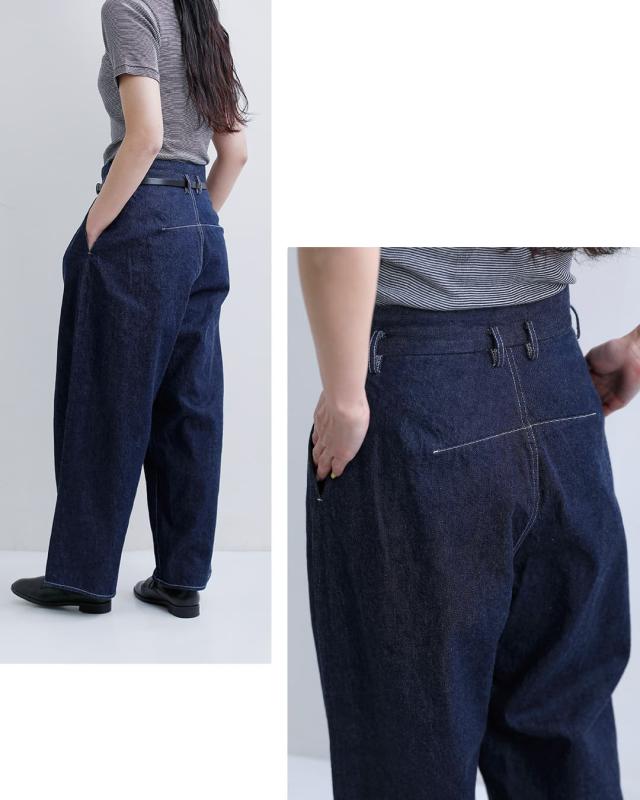 FIR MUM フィル マム インディゴコットン コモンセルビッチデニムパンツ fk-fr5002dm ユニセックス 春夏_7