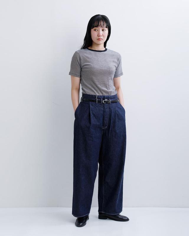 FIR MUM フィル マム インディゴコットン コモンセルビッチデニムパンツ fk-fr5002dm ユニセックス 春夏_8