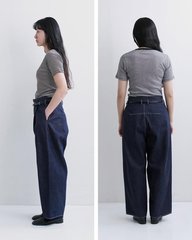FIR MUM フィル マム インディゴコットン コモンセルビッチデニムパンツ fk-fr5002dm ユニセックス 春夏_9